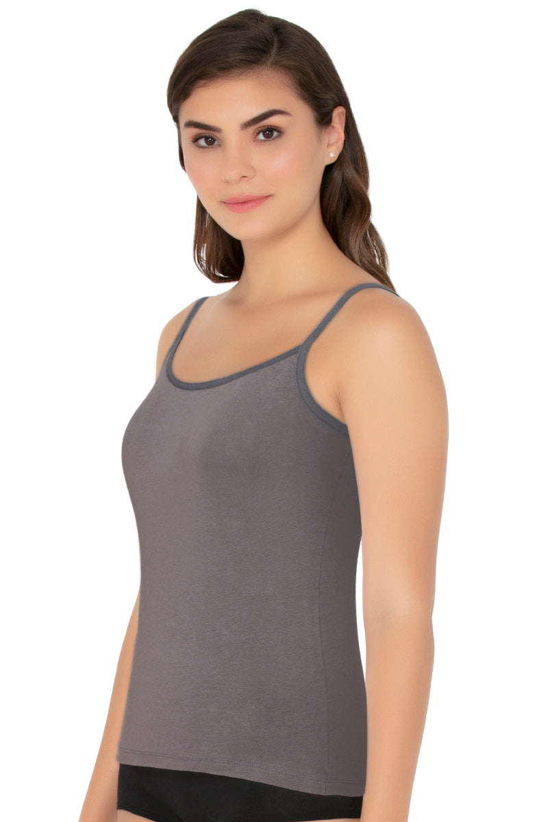 Cotton Camisole - Steel Grey - Image 2 of 4