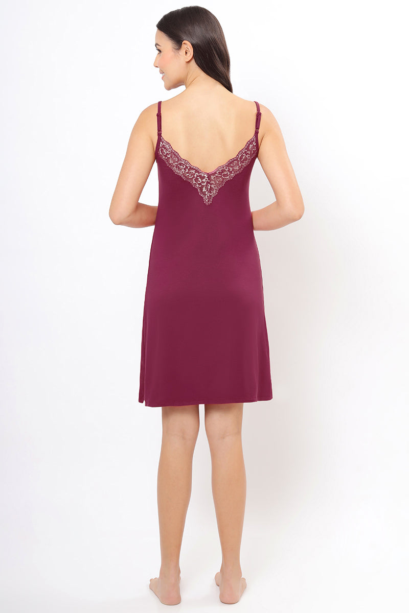Lace Touch Sleep Chemise - Anemone