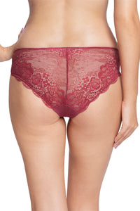 Print Low Rise Seamed Brazillian Panty - Autumn Rose thumbnail 2