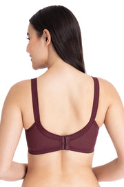 Magic Support Non Padded Non-Wired Full Coverage Bra - Crushed Violet