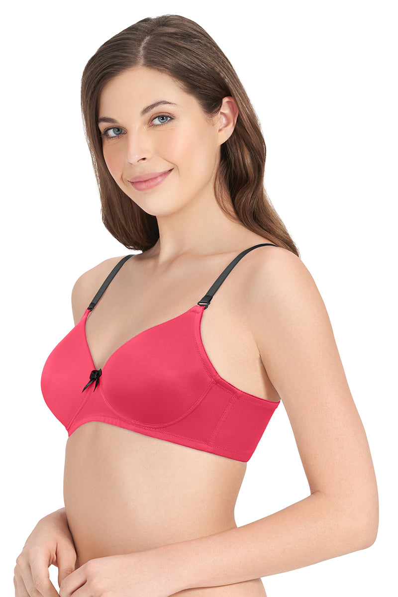 Smooth Dreams Padded Non-wired T-shirt Bra - Cerise