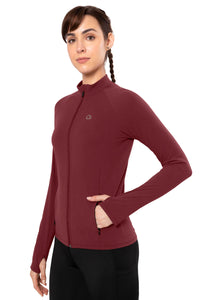 Energize Performance Full Sleeve Active Jacket - Chocolate Truffle thumbnail 1
