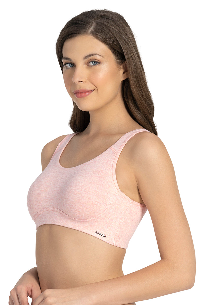 All Day Lounge Non-padded & Non-wired Bra - Pink Marl