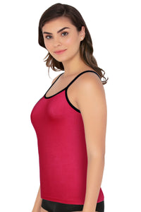 Cotton Camisole - Cerise thumbnail 2
