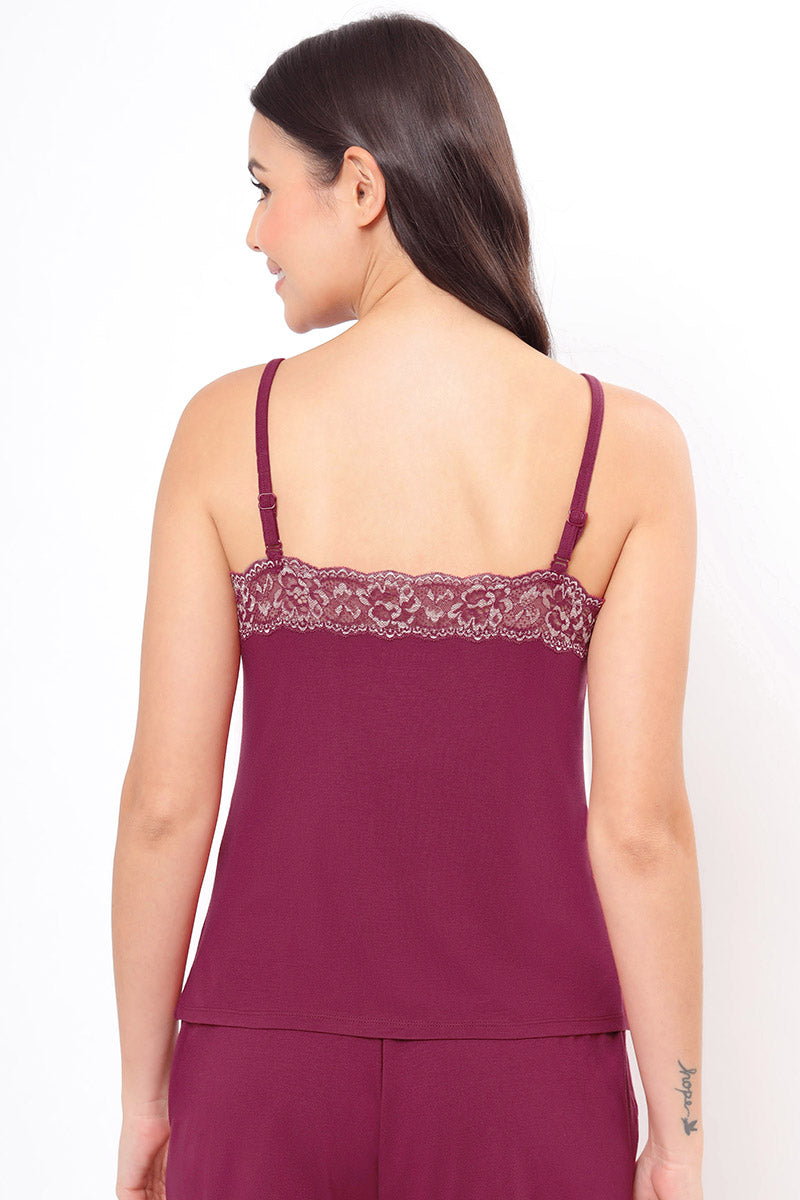 Lace Touch Sleep Camisole - Anemone