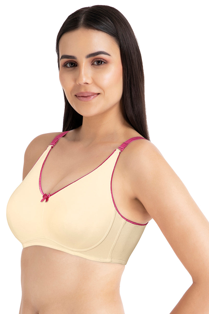 Comfort Concealer Non-padded & Non-wired Bra - Almond & Boysenberry