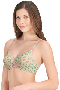 Cotton Casual Padded Non-wired Printed T-shirt Bra - Birds Of Para. Pr thumbnail 3