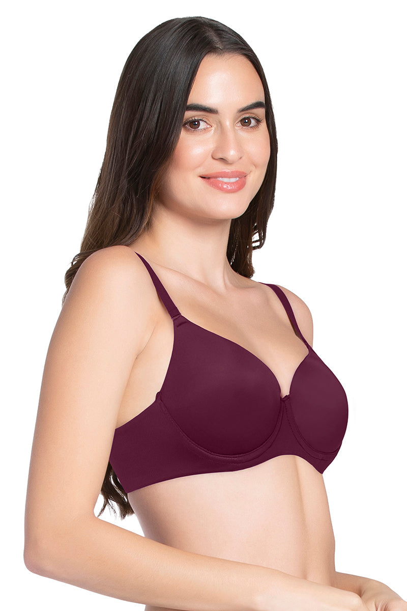 Smooth Moves Padded Wired T-shirt Bra - Purple Potion - Image 2 of 4