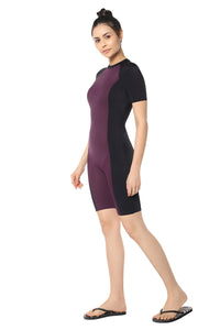 Leg Suit With Sleeves - Chockeberry With Nero thumbnail 3