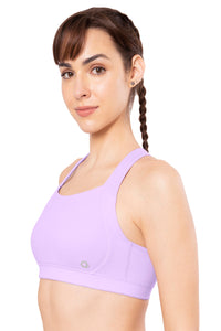 Energize High Impact Round Neck Sports Bra - Digital Lavender thumbnail 2