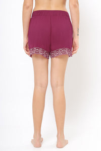 Lace Touch Sleep Shorts - Anemone thumbnail 2