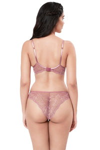 Lace Delight Padded Wirefree Bra - Messa Rose thumbnail 2
