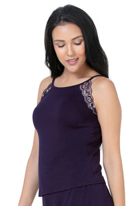 Lace Touch Sleep Camisole - Midnight thumbnail 2