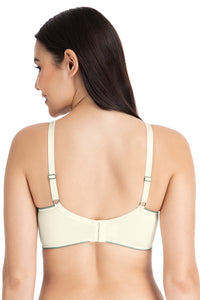 Casual Chic Solid Padded Non-Wired T-Shirt Bra - Whitesmoke-Cedar thumbnail 2