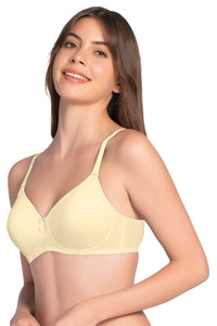 Smooth Charm Padded Non-Wired T-Shirt Bra - Transparent Yellow thumbnail 3