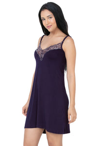 Lace Touch Sleep Chemise - Midnight thumbnail 3
