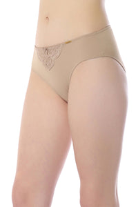 Lace Elegance Bikini Panty - Stucco thumbnail 2