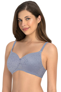 Floral Romance Padded Non-wired Lace Bra - Tempest Lace thumbnail 2