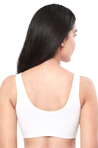 All Day Lounge Solid Non Padded Non-Wired Bra - White thumbnail 2