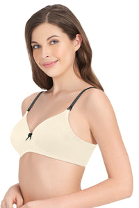 Smooth Dreams Padded Non-wired T-shirt Bra - Whitesmoke thumbnail 2