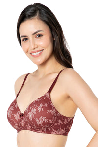 Smooth Charm Padded Non-Wired T-Shirt Bra - Filigree Print thumbnail 2