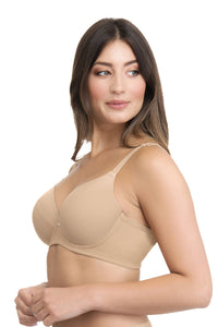 Smooth Definition Padded Wired T-shirt Bra - Sandalwood thumbnail 2