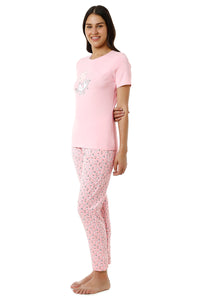 Scoop Neck Sleep Tee - Almond Blossom thumbnail 2