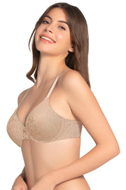 Lace Dream Padded Wired Lace Bra - Sesame_Sesame