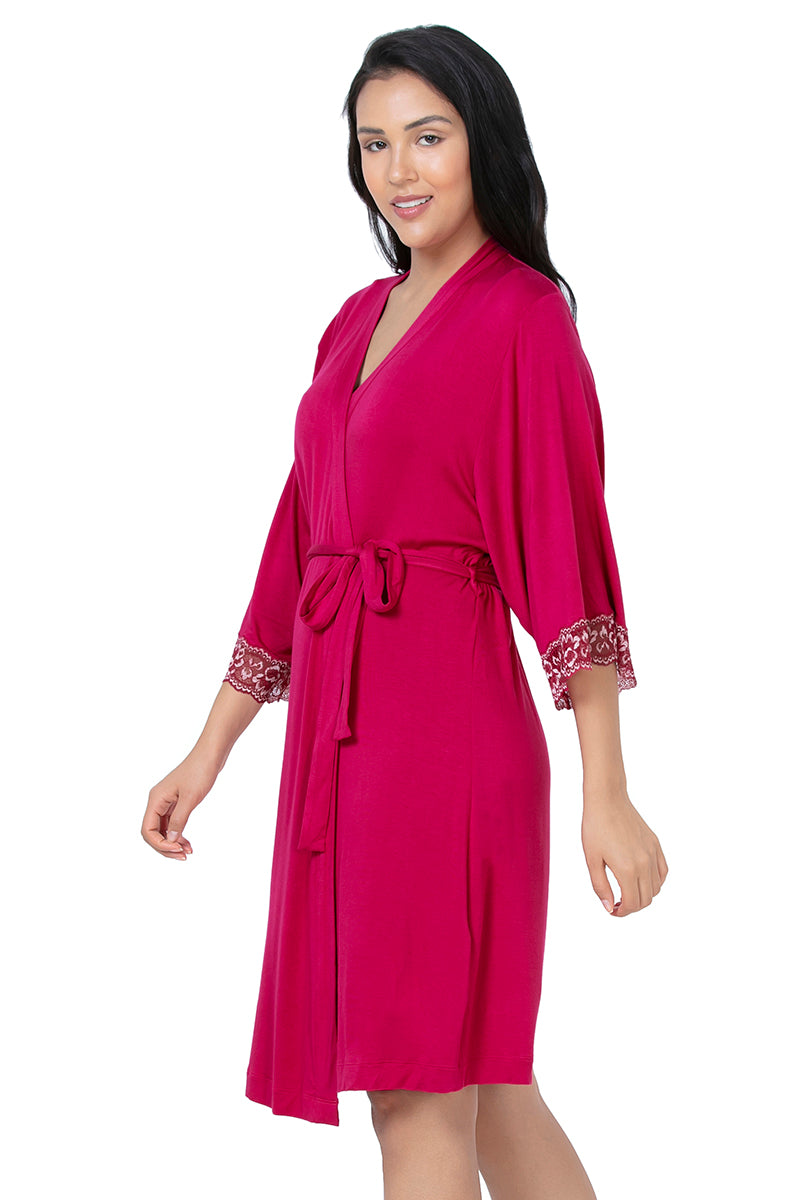 Lace Touch Sleep Robe - Granita