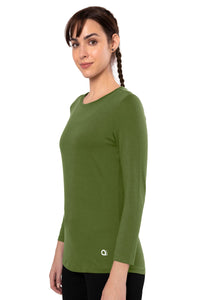 Essential Long Sleeve Round Neck T-Shirt - Cypress thumbnail 2