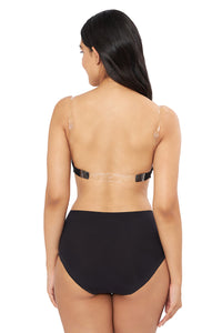 Classic Backless Padded & Non-wired Bra - Black thumbnail 2