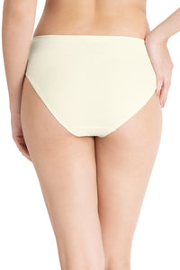 Casual Chic Three-Fourth Coverage Low Rise Bikini Panty - Whitesmoke-Cedar thumbnail 2