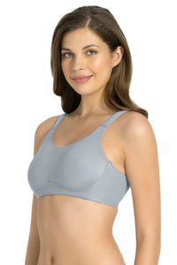 Cloudsoft Support Non-padded & Non-wired Bra - Soft Gray thumbnail 3