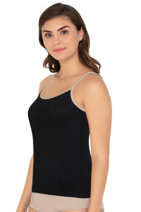 Cotton Camisole - Black - Sandalwood thumbnail 2