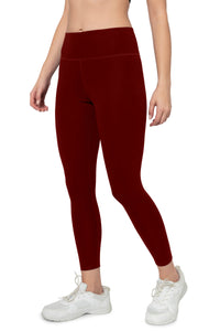 Energize High Rise Active Leggings - Burgundy thumbnail 2