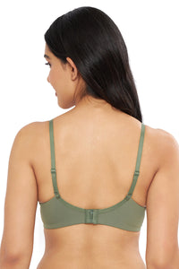Elegant Dream Padded Wired T-shirt Bra - Sage thumbnail 2