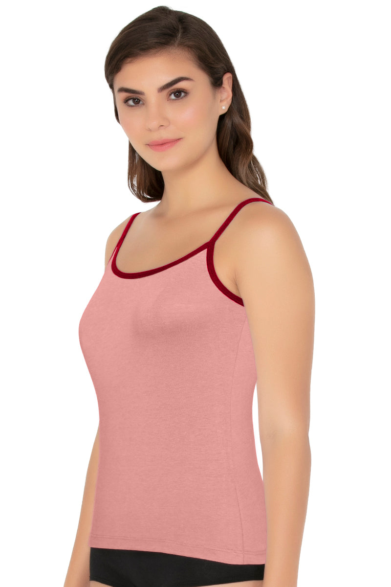 Cotton Camisole - Rose T-Crimson
