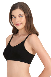 All-Day Elegance Non-Padded Non-Wired Bra - Black thumbnail 2