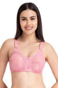 Magic Support Non Padded Non-Wired Full Coverage Bra - Wild Rose thumbnail 2