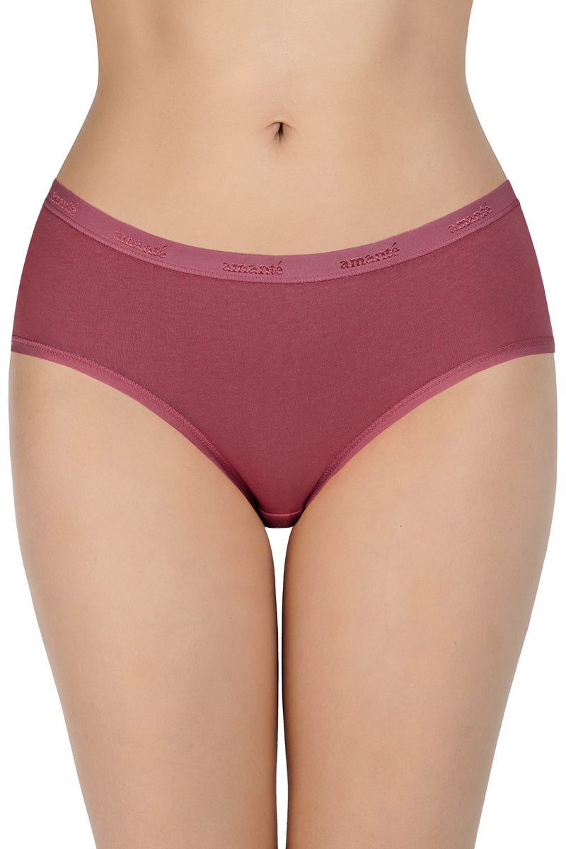 Solid Low Rise Hipster Panties (Pack of 3)