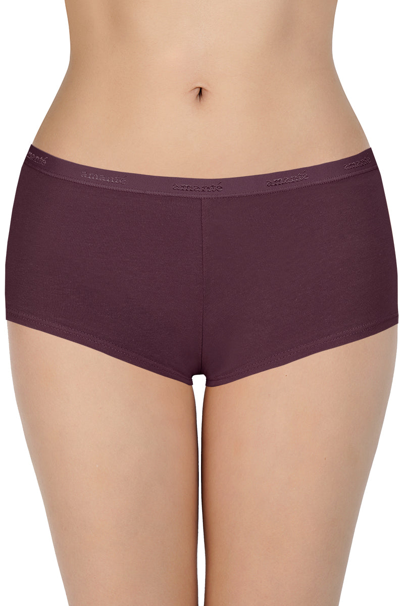 Solid Low Rise Boyshort Panties (Pack of 2) - Image 2 of 5