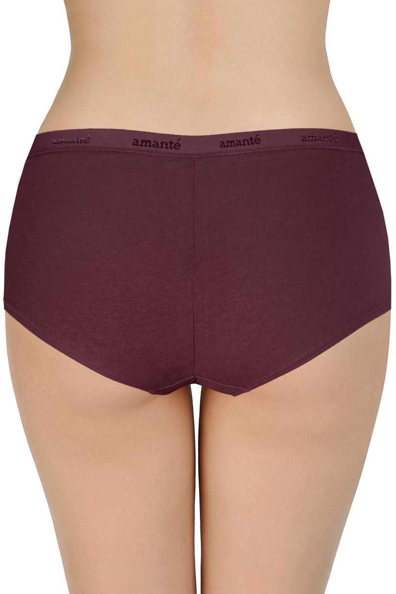 Solid Low Rise Boyshort Panties (Pack of 2)
