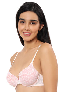 Floral Romance Lightly Padded Wired Full Coverage Bra - Angel W_Bridal R thumbnail 3
