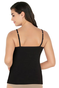 Cotton Camisole - Black - Black thumbnail 3
