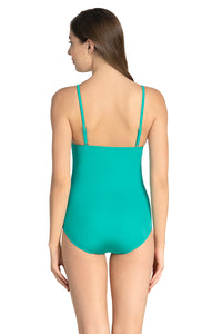 Straight Neck Swim Suit - Tropical Leafs thumbnail 3