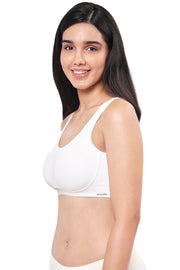 All Day Lounge Solid Non Padded Non-Wired Bra - White