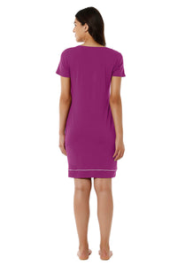 Sleep Dress - Magenta Purple thumbnail 3