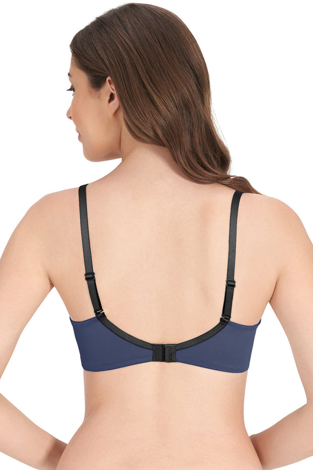 Smooth Dreams Padded Non-wired T-shirt Bra - Insignia Blue