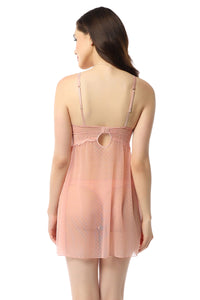 Eternal Bliss Non-padded Non-wired Babydoll - Mellow Rose thumbnail 3