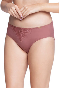 Lace Elegance Bikini Panty - Dusty Rose thumbnail 3